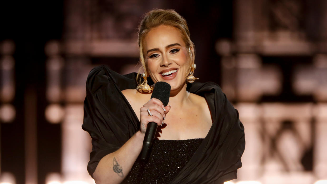 'Adele: One Night Only' is part-concert and part-confessional interview. (Cliff Lipson/CBS via Getty Images)