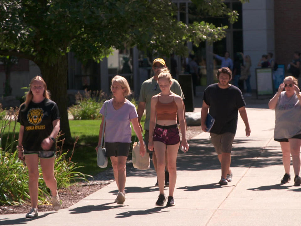 At the University of Vermont in Burlington, nearly two-thirds of the freshman class (62%) are women.  / Credit: CBS News