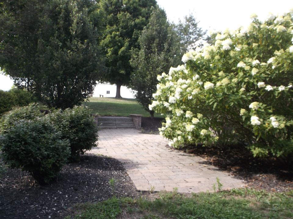 Pictured is the Memorial Garden at Sauers Farm Park.