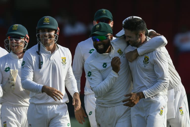 South Africa in Test action against West Indies in August (Randy Brooks)