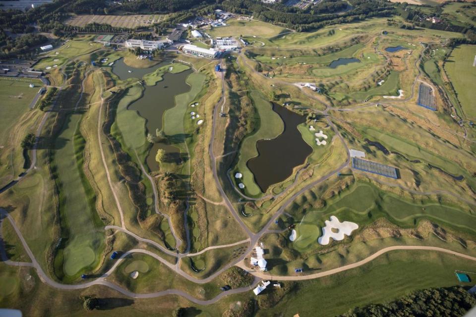 Stage set | An aerial shot of Le Golf National (AFP/Getty Images)