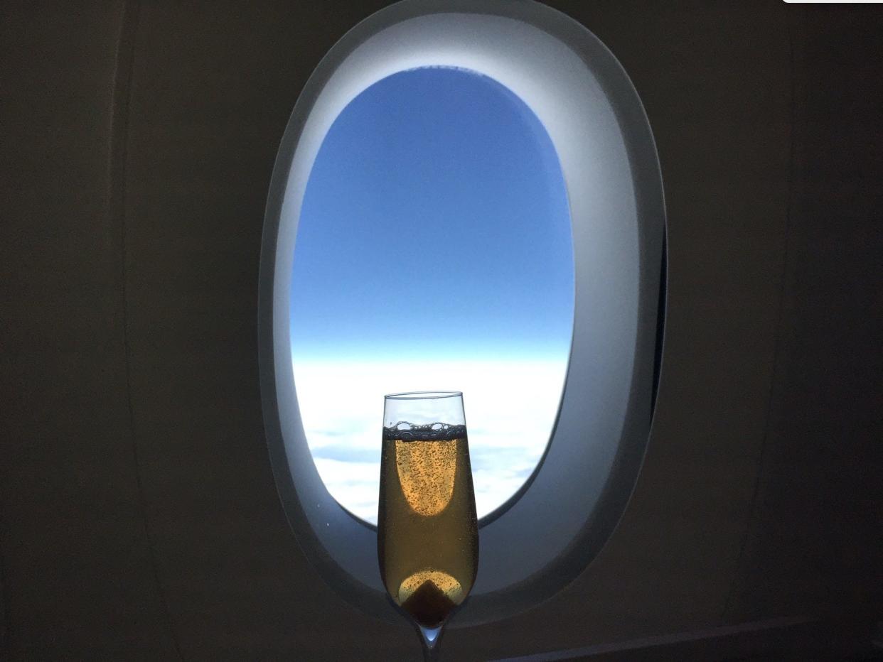 In-flight alcohol