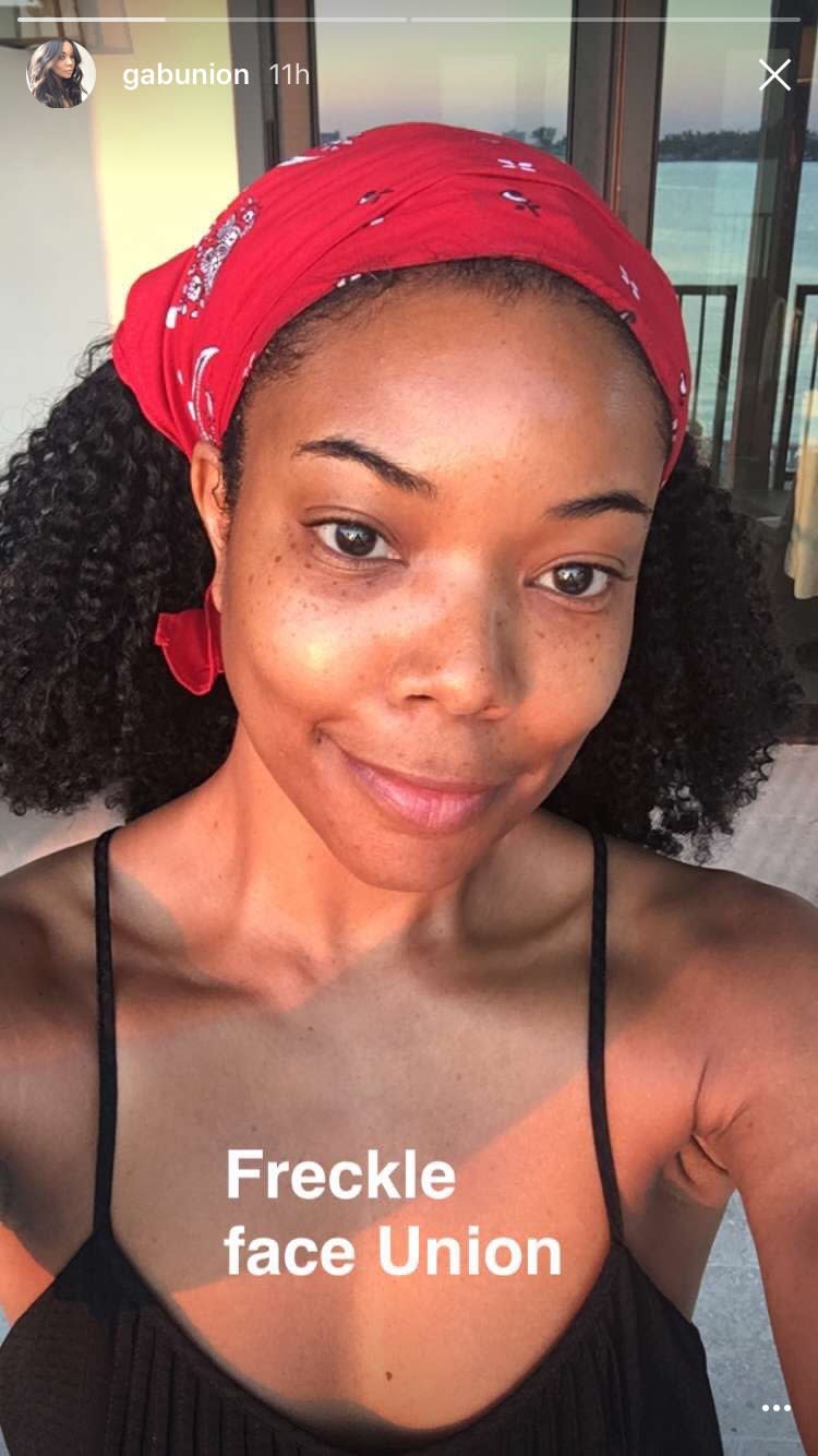 Gabrielle Union Has Mastered the Flawless Makeup-Free Selfie: Steal Her 5 Clock-Stopping Tricks