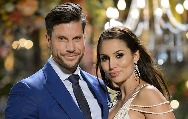 Sam Wood and Snezana Markoski. Photo: Channel Ten.