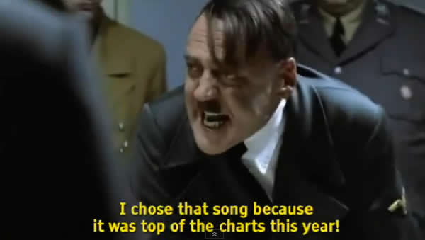 Netizens dubbed the popular "Hitler video" to the context of the NDP fun pack song. (Screencap)