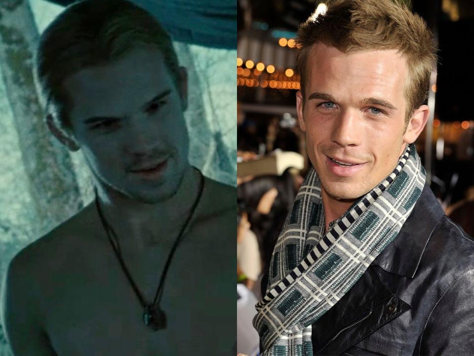 Left: Cam Gigandet as James in "Twilight." Right: Gigandet at the LA premiere of "Twilight" in November 2008.