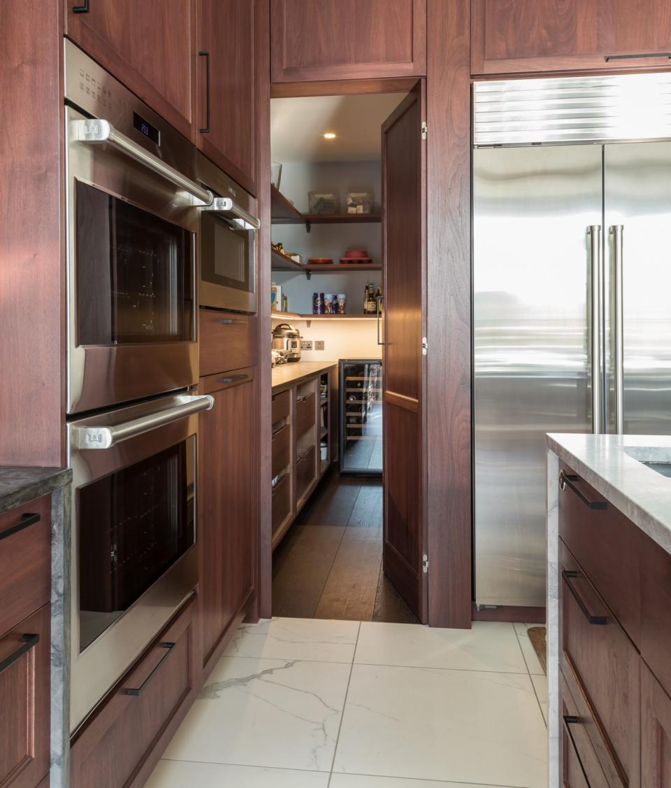 Hidden back pantry/storage at Sola Kitchens