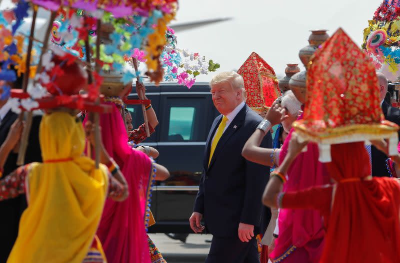 U.S. President Donald Trump visits India