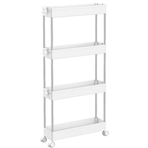 Slim Shelving on Wheels