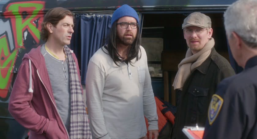 Greg Naughton, from left, Brian Chartrand and Rich Price in the movie "The Independents."