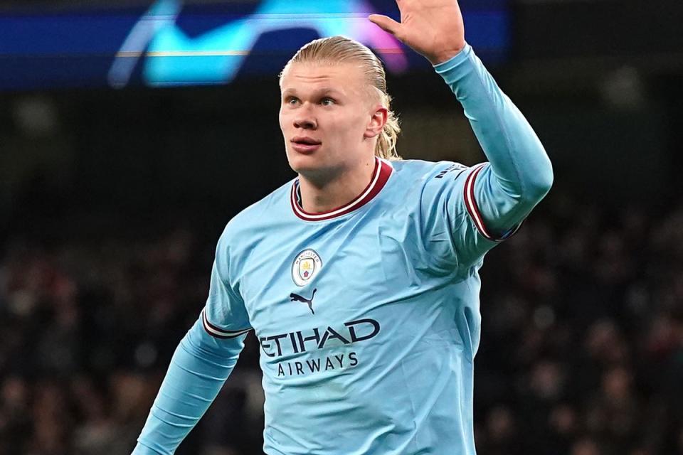 Ruthless: Erling Haaland has 52 goals in as many games for Manchester City this season (PA)