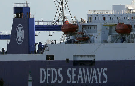 Denmark's DFDS owned Kaunas Seaways is pictured at the Haydarpasa port in Istanbul, Turkey September 14, 2017. REUTERS/Huseyin Aldemir