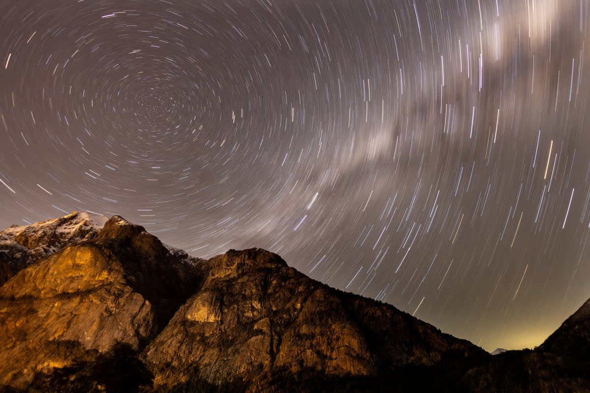 Annual Perseid meteor shower near the town of Bariloche, in Patagonia, Argentina (Reuters)