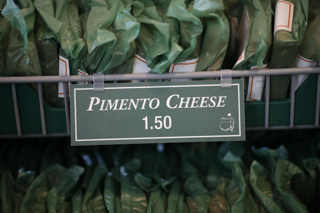 Years after pimento cheese sandwiches showed up on Augusta National's concessions menu, the price remains unchanged. (Photo: REUTERS/Mike Segar)