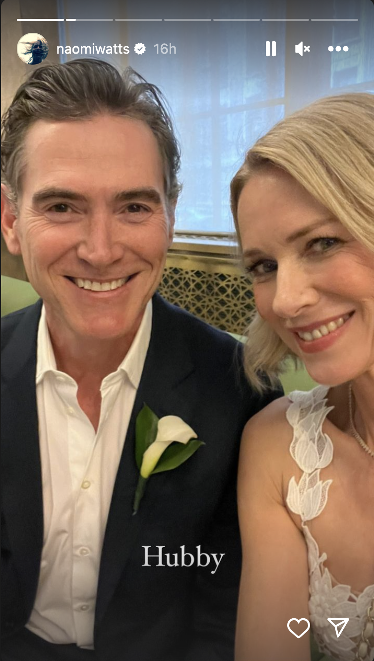 Closeup of Billy Crudup and Naomi Watts