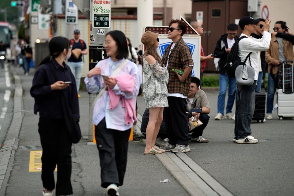 Japan Mt. Fuji Overtourism: Japan Mt. Fuji Overtourism (Copyright 2024 The Associated Press. All rights reserved)