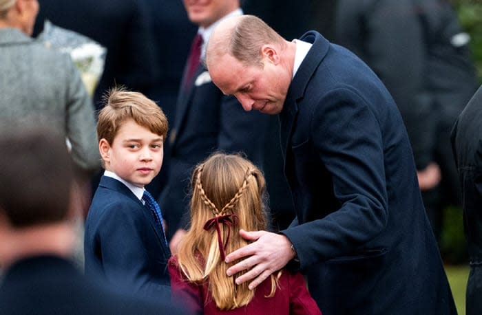 El príncipe Guillermo con sus hijos