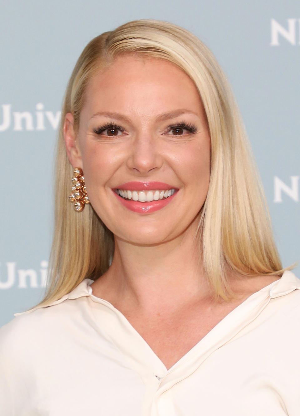 Katherine Heigl attends the 2018 NBCUniversal Upfront Presentation at Rockefeller Center on May 14, 2018 in New York City