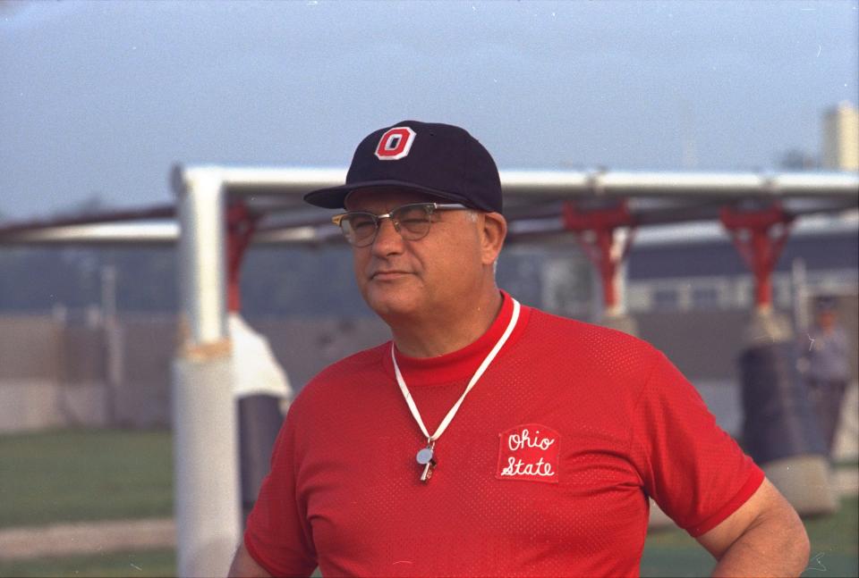 Ohio State coach Woody Hayes took dramatic steps to prevent opponents from spying on Buckeyes' workouts in 1972. Recalled running back Archie Griffin: “I’m sure there was a little paranoia, but Woody was not going to take any chances.”