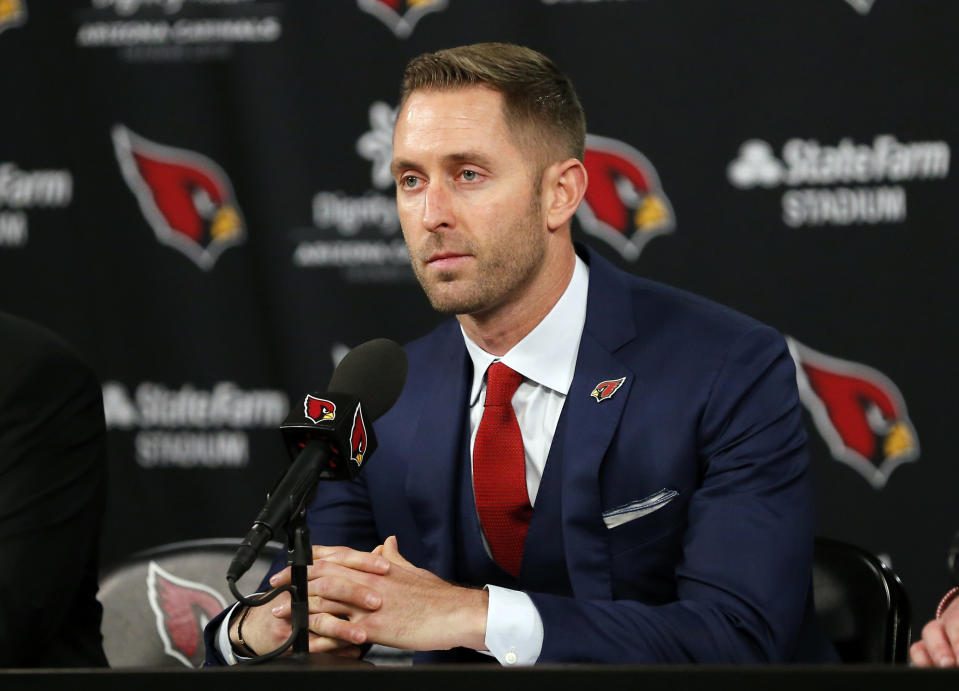 New Cardinals head coach Kliff Kingsbury spoke highly of Kyler Murray when they were both in the Big 12. (AP Photo/Rick Scuteri)