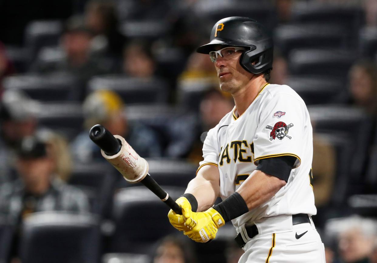 After spending 13 seasons in the minors, Drew Maggi prepares to make his MLB debut as a pinch-hitter for the Pirates in Wednesday's game against the Dodgers.