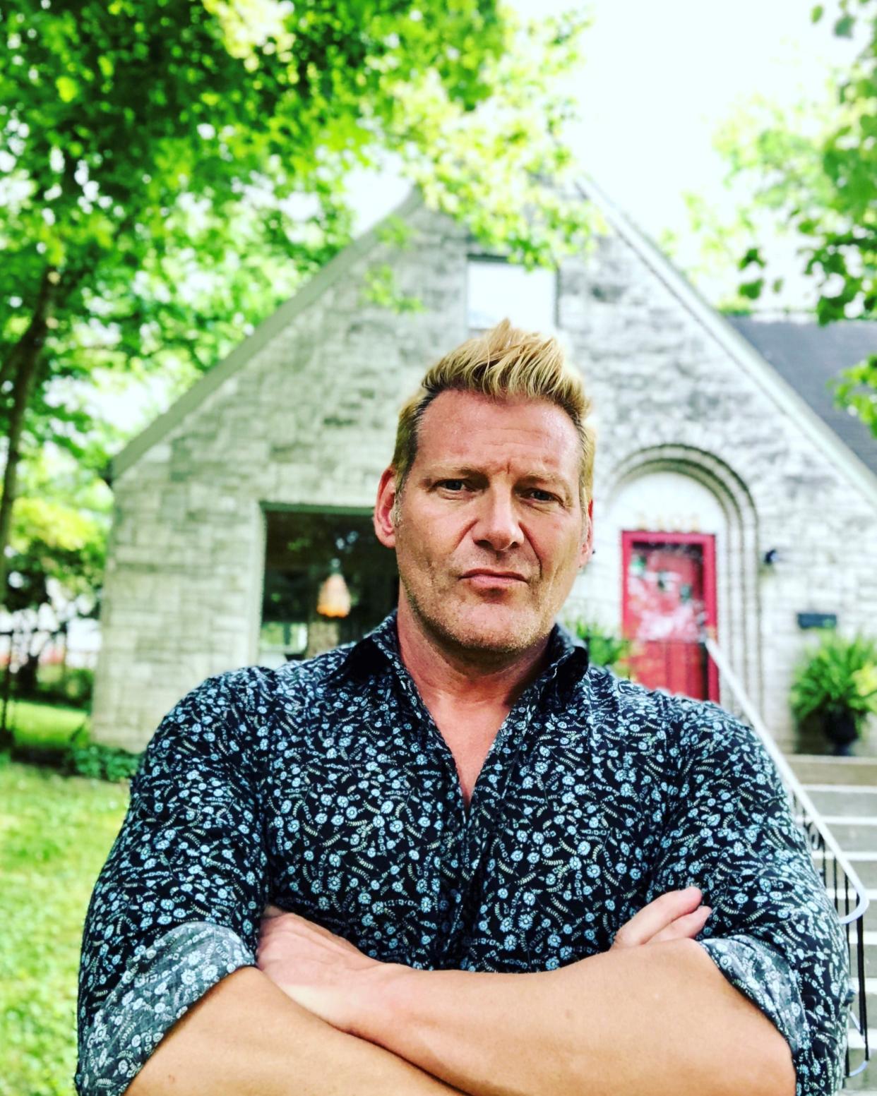 David Dominé, founder of Louisville Historic Tours and award-winning author of the 2021 true-crime memoir, A Dark Room in Glitter Ball City