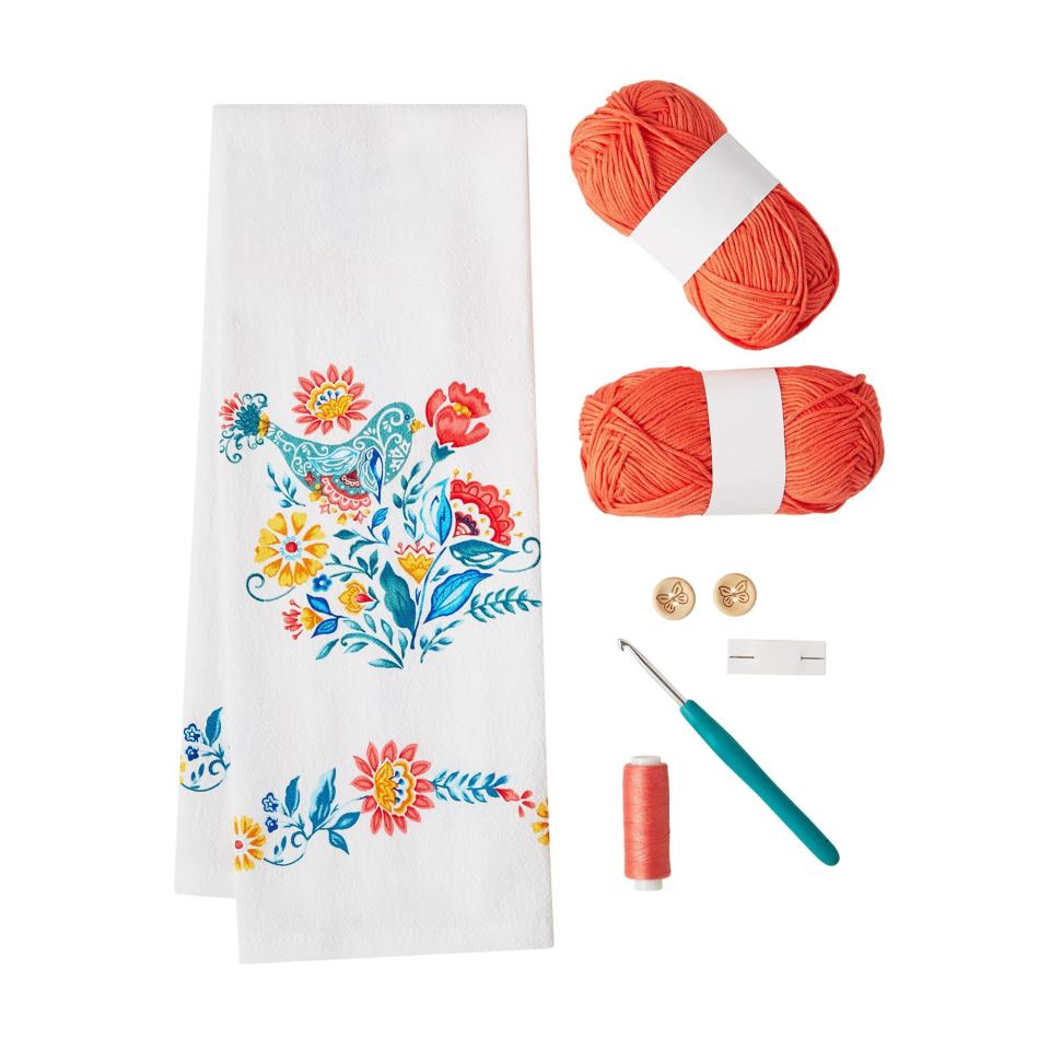 <p><a href="https://clicks.trx-hub.com/xid/hearstcorp_9eb67_tpw?q=https%3A%2F%2Fwww.walmart.com%2Fip%2FThe-Pioneer-Woman-Mazie-Bird-Crochet-Tea-Towel-Kit%2F226391828&p=https%3A%2F%2F&utmSource=yahoo-us&utmCampaign=3208&utmMedium=syn" rel="nofollow noopener" target="_blank" data-ylk="slk:Shop Now;elm:context_link;itc:0;sec:content-canvas" class="link ">Shop Now</a></p><p>The Pioneer Woman Mazie Bird Crochet Tea Towel Kit</p><p>walmart.com</p><p>$14.97</p>