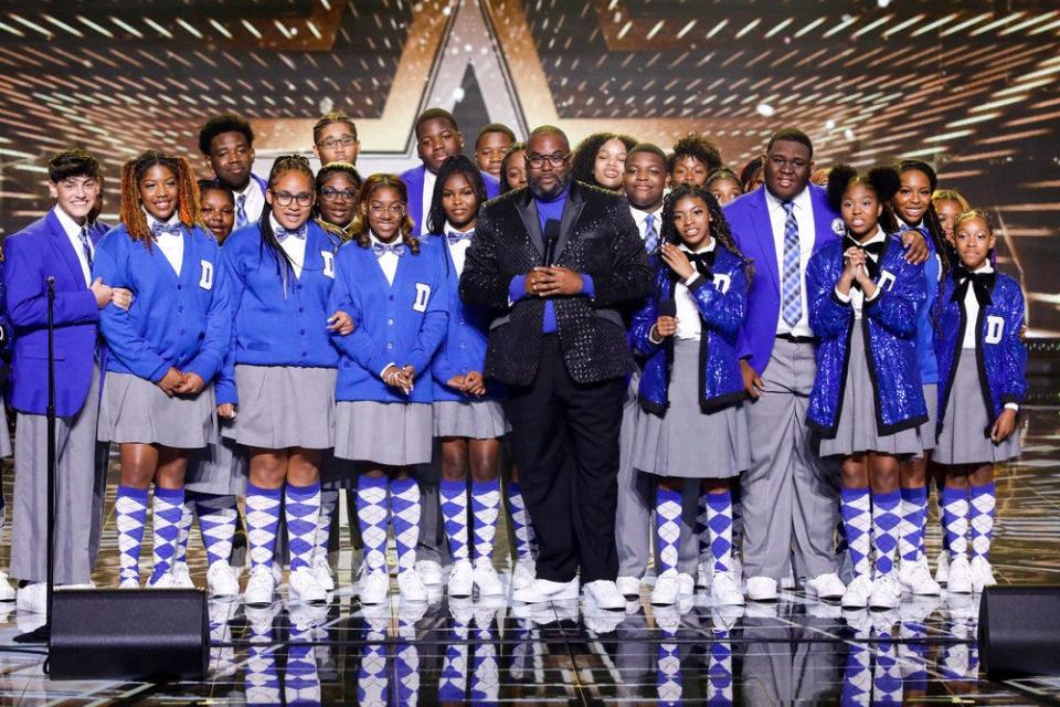 The Detroit Youth Choir returned for another empowering, high energy performance that saw them dancing and singing to Imagine Dragons' "Thunder."