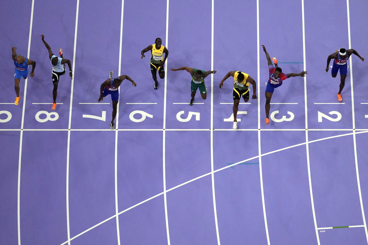 2024 Paris Olympics See how close the finish was between Noah Lyles