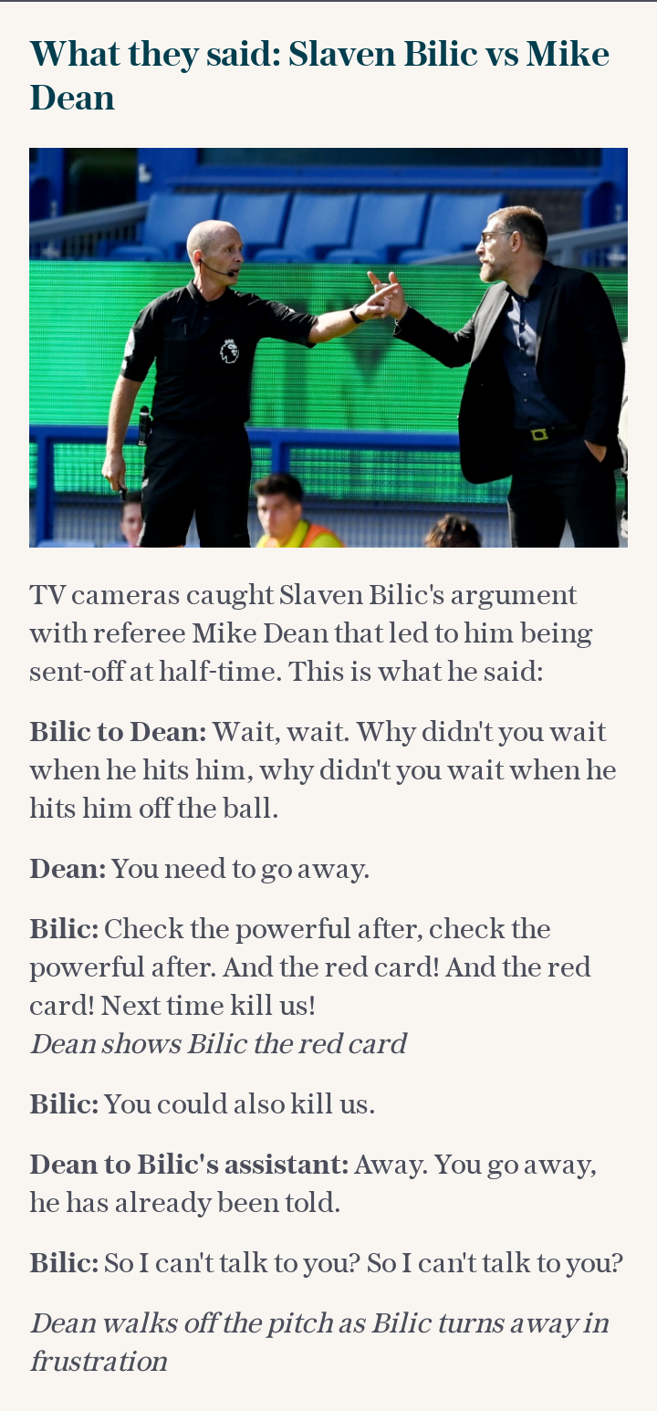 Bilic vs Dean