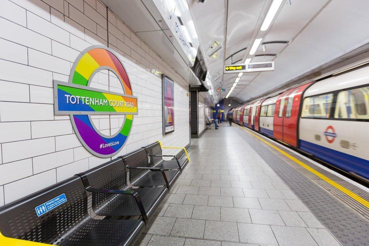 Transport for London: The underground is being decorated with rainbows as part of this year's Pride campaign: Transport for London