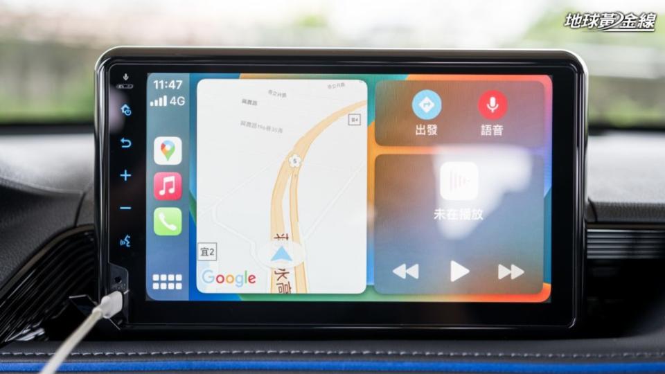 全車系標配支援有線Apple CarPlay／Android Auto連接功能的9吋Drive+ Link車機。(攝影/ 劉家岳)
