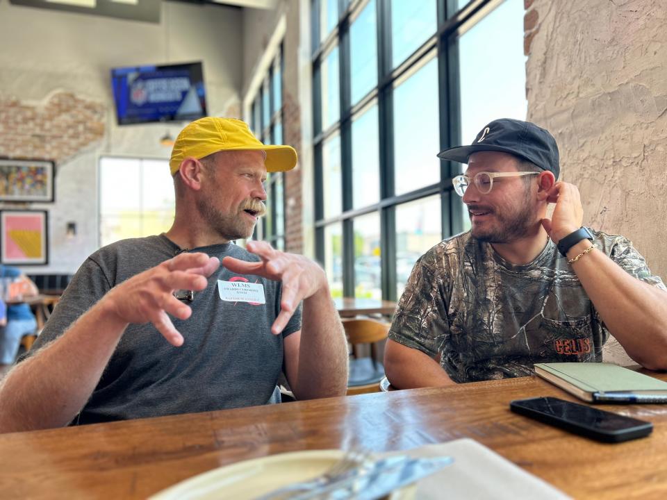 Chef Rick Mace of Tropical Smokehouse (left) and Celis Juice Bar and Cafe owner Alex Celis will be hosting the Smoke & Sunset Neighborhood Cookout. It will feature offering from some of West Palm Beach's best restaurants including Cholo Soy, Zipitios and Step Dad's Pizza.