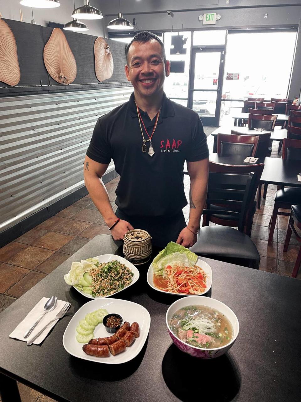 Steven Thavone’s family serves up favorite Laotian dishes as well as Thai cuisine at Saap Kitchen, which opened in January in Pasco.