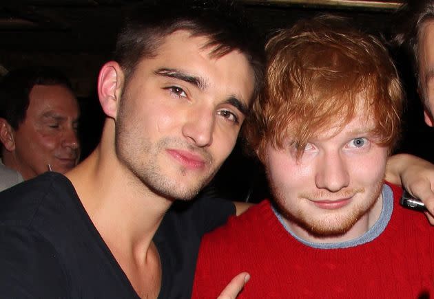 Tom Parker and Ed Sheeran, pictured in 2013 (Photo: Dave M. Benett via Getty Images)