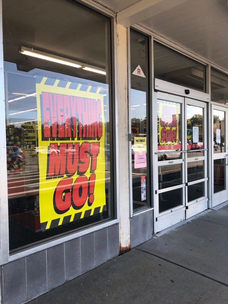 The Kmart store in Westwood had "Everything must go!"  signs on Wednesday, Aug. 2, 2023.