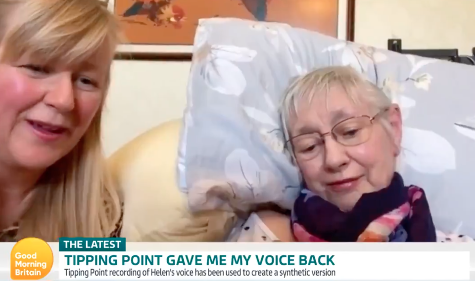 Helen joined Good Morning Britain to share her progress with Tipping Point host Ben Shepherd (ITV)
