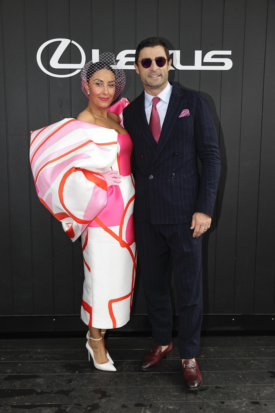 Terry Biviano and Anthony Minichiello matched together as they posed. Photo: Getty