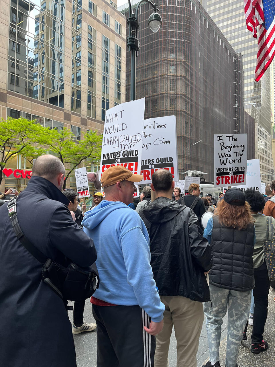 NYC picket at Peacock NewFronts