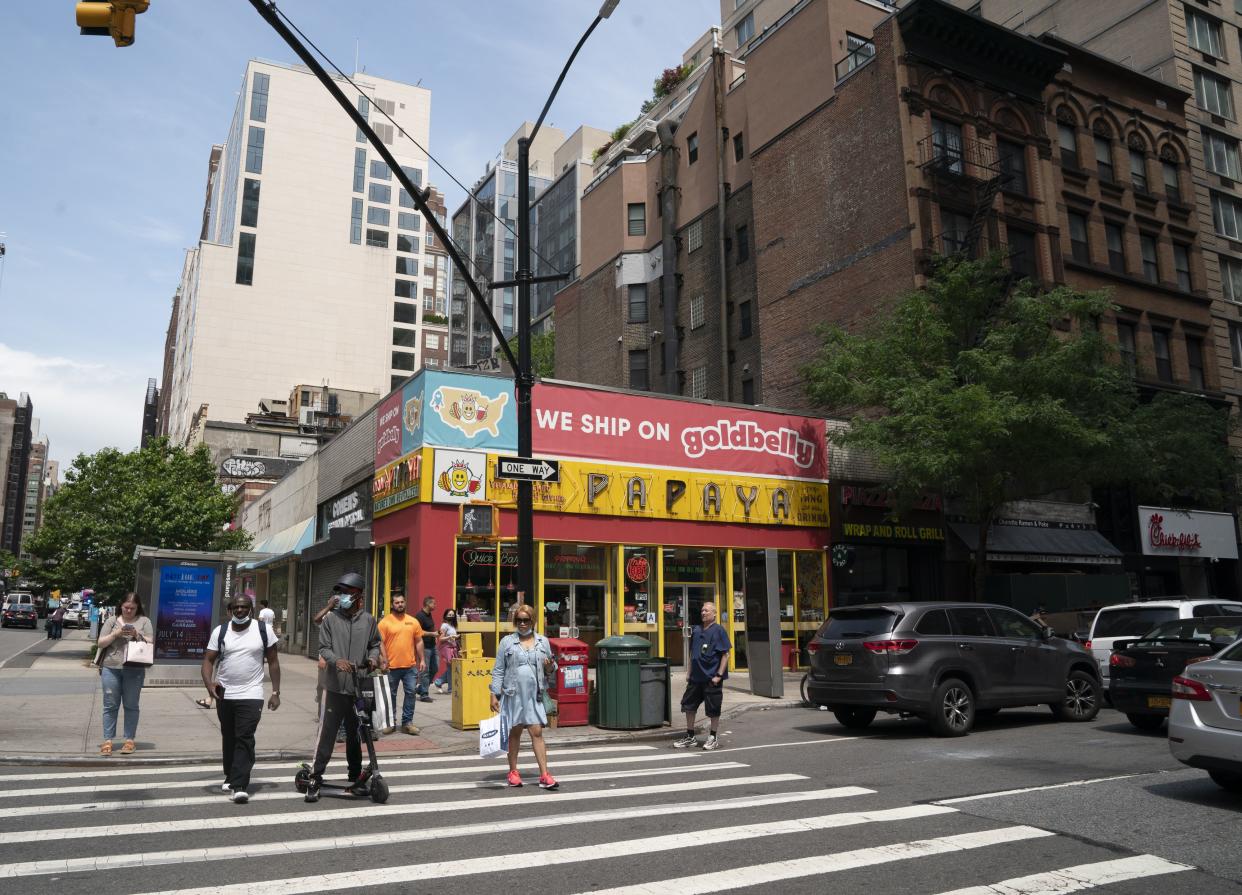 Papaya King, An Upper East Side staple, is pictured Friday, July 8, 2022 in Manhattan, New York. 