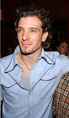 JC Chasez at the New York premiere of On The Line