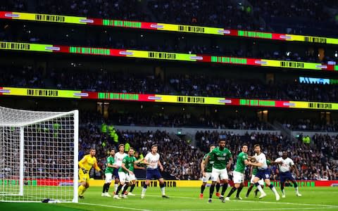 A general view of the action during the Premier League match between Tottenham Hotspur and Brighton & Hove Albion at Tottenham Hotspur Stadium on April 23, 2019 in London, United Kingdom - Credit: &nbsp;Getty Images