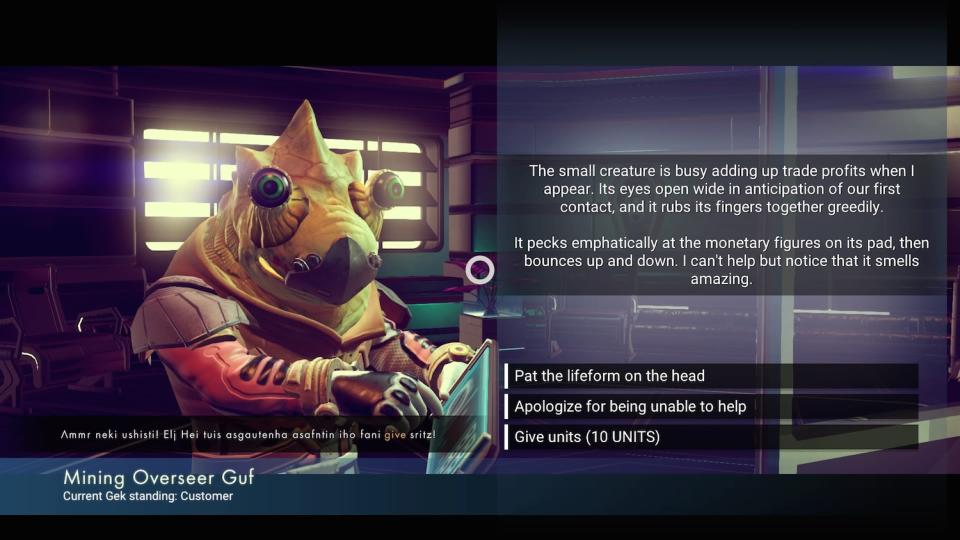 NPC in No Man's Sky (Ben Silverman)