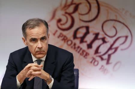 Mark Carney, Governor of the Bank of England attends the quarterly Inflation Report press conference at the bank in London, Britain February 2, 2017. REUTERS/Kirsty Wigglesworth/Pool