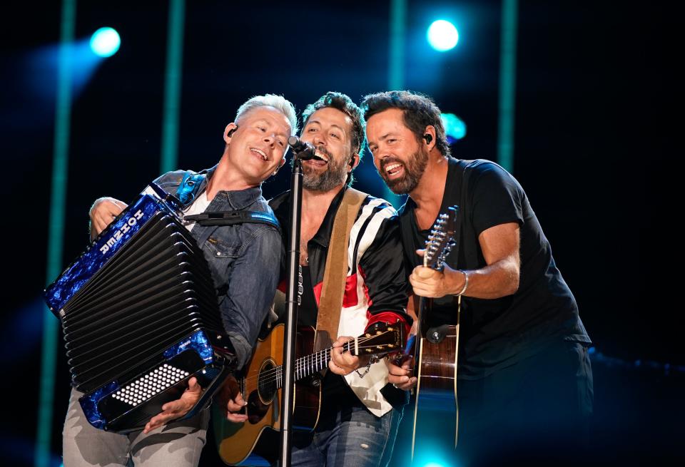 Old Dominion performs during CMA Fest at Nissan Stadium early in the morning on Saturday, June 10, 2023, in Nashville, Tennessee.