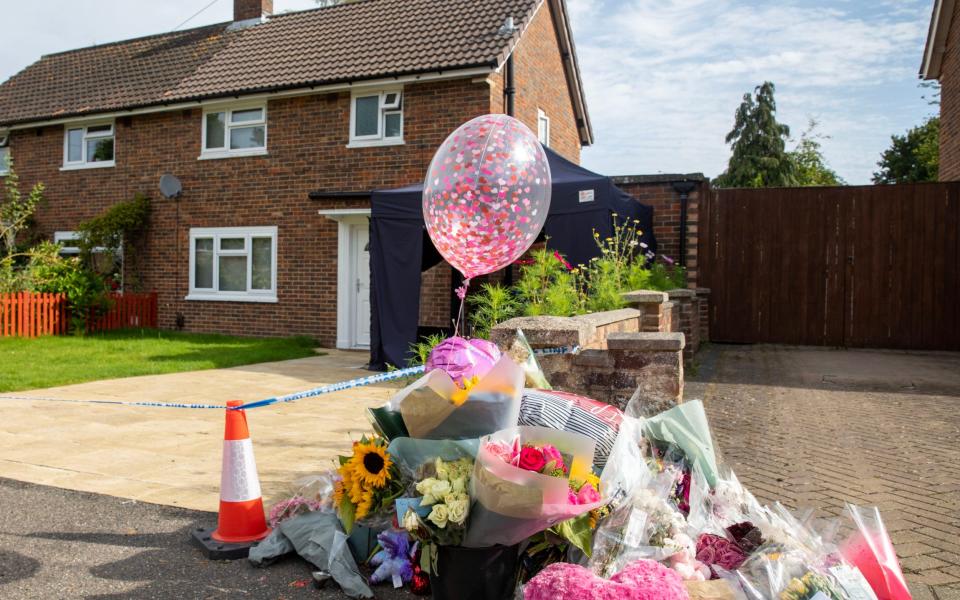 The house in Woking where 10-year-old Sara Sharif's body was found