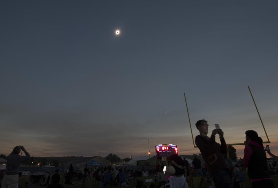 A total solar eclipse is seen from the Lowell Observatory Solar Eclipse Experience in Madras, Oregon.&nbsp;