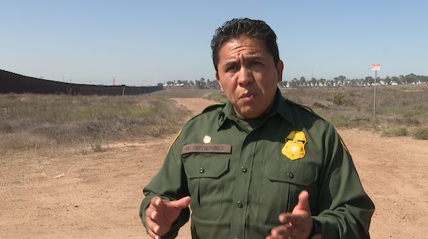 U.S. Border Patrol Agent Gerardo Gutierrez. (Salvador Rivera/Border Report)