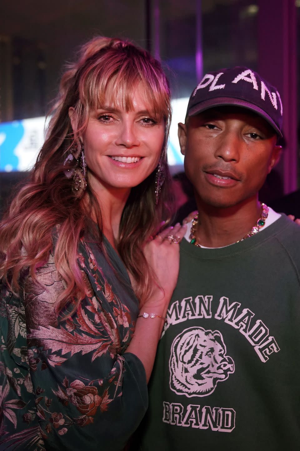 Heidi Klum and Pharrell