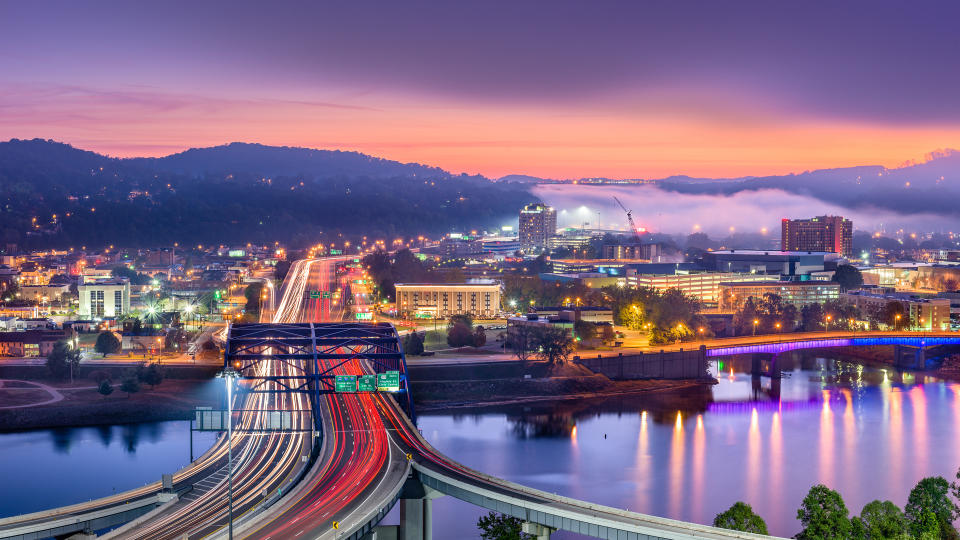 West Virginia at dusk